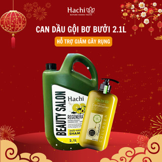  Can dầu gội bơ bưởi Hachi Regenerating 2,1L tặng dầu xả bơ bưởi 350ml hỗ trợ mọc tóc giảm gãy rụng 