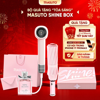   GIÁ SHOCK TRÊN LIVE  Set Quà Tặng Siêu Xinh - Máy Sấy Tóc Ion Âm AI Masuto Nước Hoa Ô Hồng - Quà Sinh Nhật Cho Nữ 