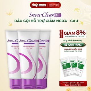  Combo 3 tuýp 50ml dầu gội SnowClear One chiết xuất dầu dừa 