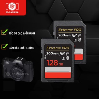  Thẻ Nhớ SD 32GB 64GB 128GB Thẻ Extreme Pro Tốc độ cao quay 4K cho máy ảnh máy quay 