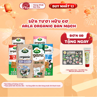  Sữa Tươi Hữu Cơ Arla Organic Đan Mạch - Full Cream Socola Dâu A2 Organic - Chuẩn EU Hộp Giấy - nepshop1 