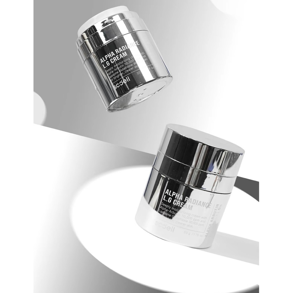 Kem Dưỡng Alpha Radiance L.G Cream Sccell 50ml hỗ trợ trắng da, mờ thâm nám sạm