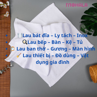 Combo 50 khăn 28x28 Mohala tặng 3 chiếc.