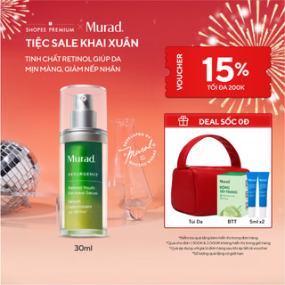  Tinh chất Retinol giúp da mịn màng và làm mờ nếp nhăn Murad Retinol Youth Renewal Serum 30ml 