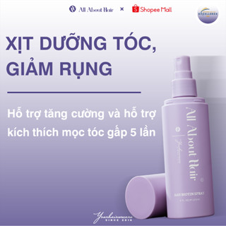  Xịt dưỡng tóc Biotin Thuần chay AAH ALL ABOUT HAIR hỗ trợ tóc chắc khỏe giảm rụng bóng mượt Vegan 120ml 