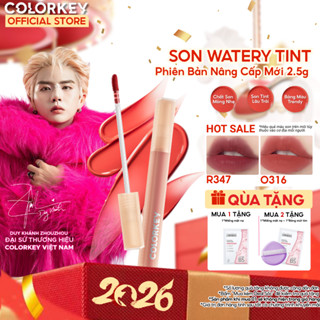  Son COLORKEY Watery Tint Bền Màu Lâu Trôi Không Dính Cốc Siêu Mịn Môi 1.8g 
