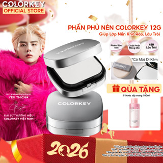   NEW  Phấn Phủ Dạng Nén COLORKEY 48H Cho Lớp Nền Khô Ráo Lâu Trôi 12g 
