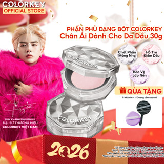  Phấn Phủ Dạng Bột COLORKEY Siêu Mịn Giúp Lớp Trang Điểm Tự Nhiên 8g 