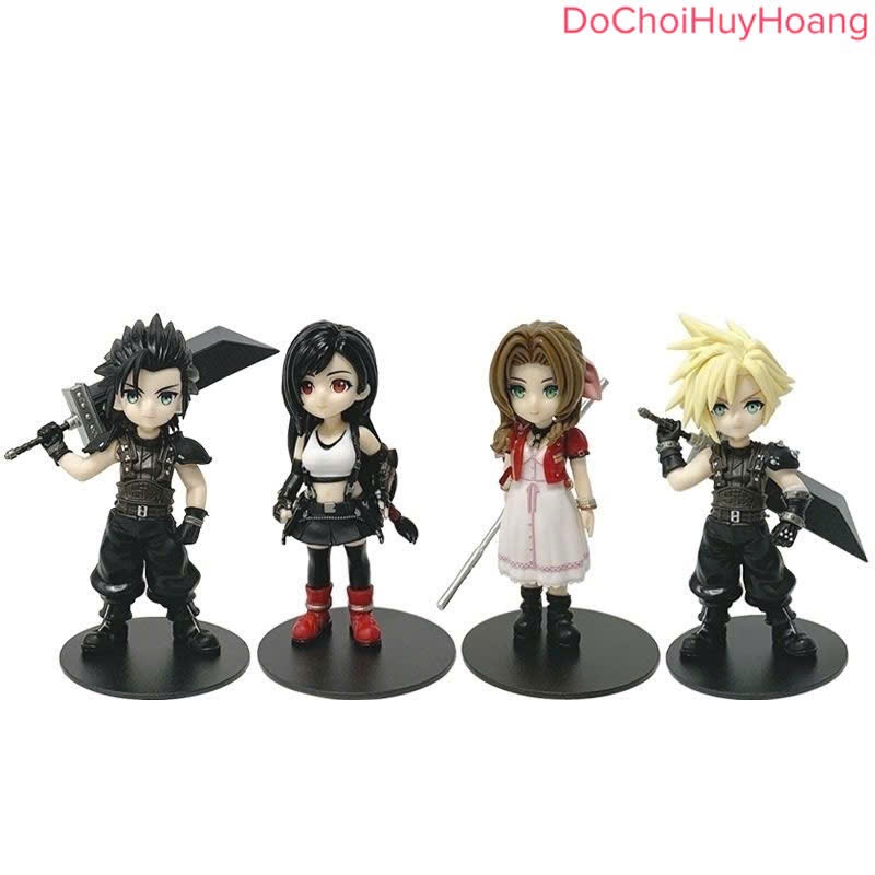 Mô hình final fantasy 7 chibi Aerith Cloud Strife Tifa Zack Fair 11-12cm