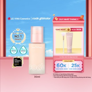  LG Makeup VN  Kem lót nâng tông Code Glokolor 30ml chống nắng SPF33 PA++ che khuyết điểm hiệu quả 24h 