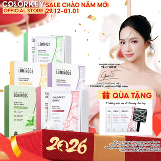  Combo 5 Hộp  Mặt Nạ Giấy COLORKEY LUMINOUS Vitamin B5 Giúp Cấp Ẩm Cho Da Mịn Màng 10 miếng hộp 