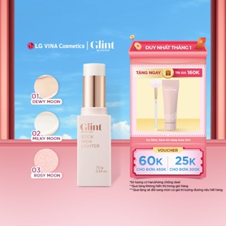   LG Makeup VN  Nhũ bắt sáng highlight Glint dạng thỏi 7g chứa bột ngọc trai tiện lợi dưỡng ẩm da 
