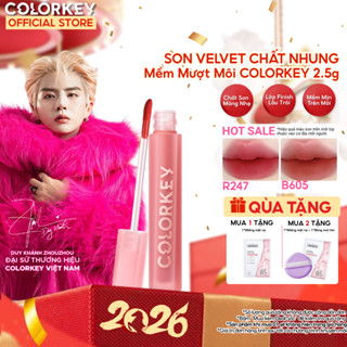   Hàng Mới Về  Son Velvet COLORKEY Chất Son Kem Nhung Mịn Lì Mềm Mượt Trên Môi 3g 2.5g 