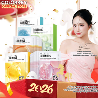   MỚI  Mặt Nạ Giấy B3 1 Hộp 10 Miếng  COLORKEY LUMINOUS Hỗ Trợ Cấp Ẩm Và Hỗ Trợ Dưỡng Sáng Da Mịn Màng 30ml miếng 