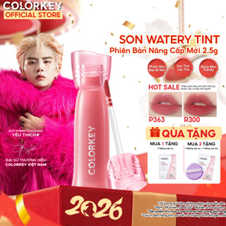   MỚI  Son COLORKEY Watery Tint Phiên Bản Mới Bền Màu Lâu Trôi Không Dính Cốc Siêu Mịn Môi 2.5g 