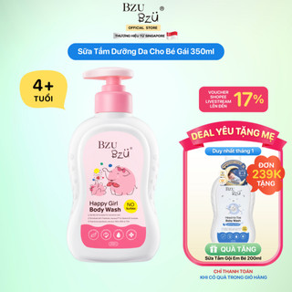  Sữa Tắm Trẻ Em BZU BZU Happy Kids Body Wash & Happy Girl Body Wash Làm Sạch Dịu Nhẹ 200ml 350ml 