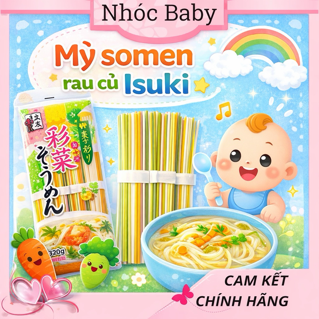Mì somen rau củ Itsuki 320g Nhật Bản (hsd 2026)