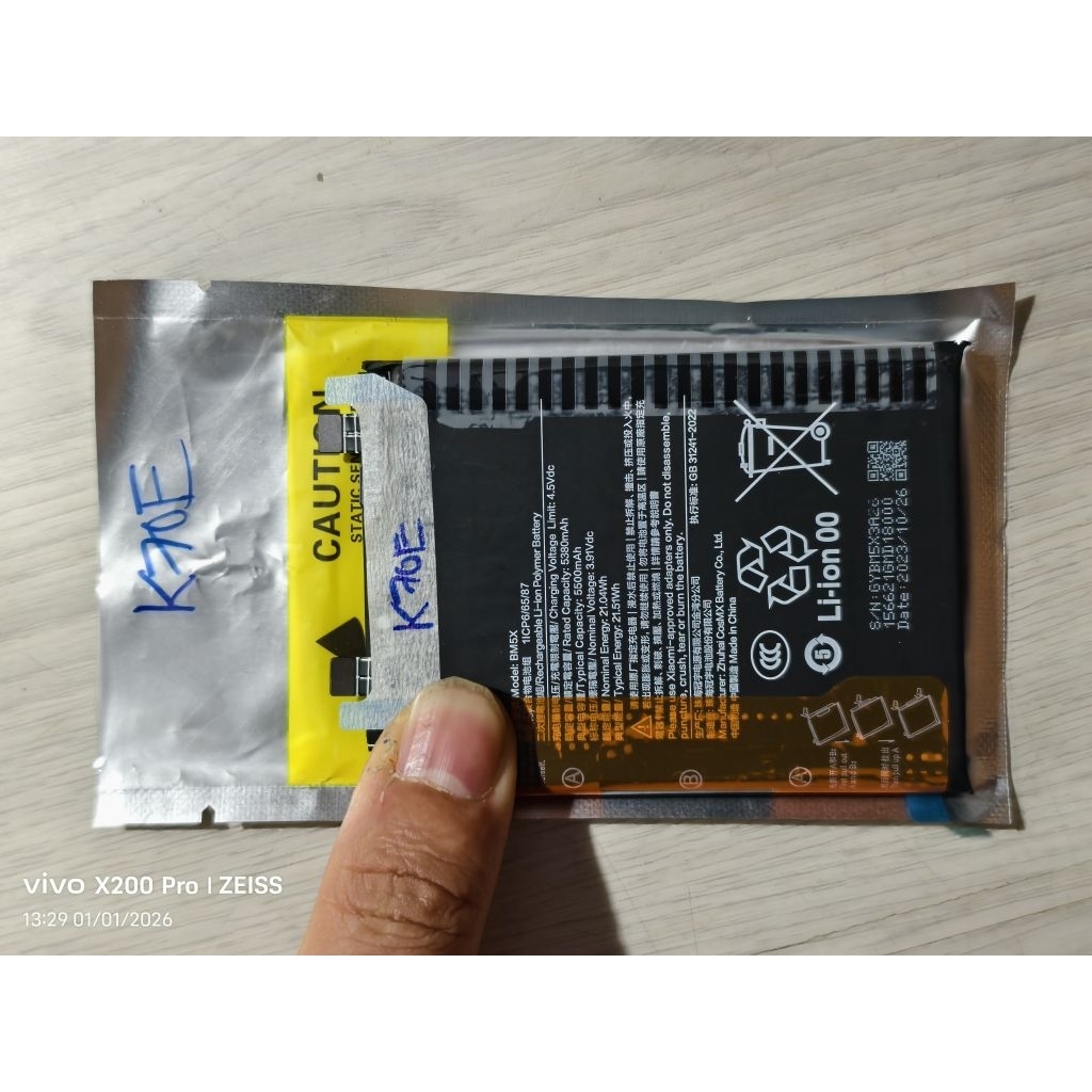 pin chính hãng tuyệt đối 100% sự thật dành cho Xiaomi K70E