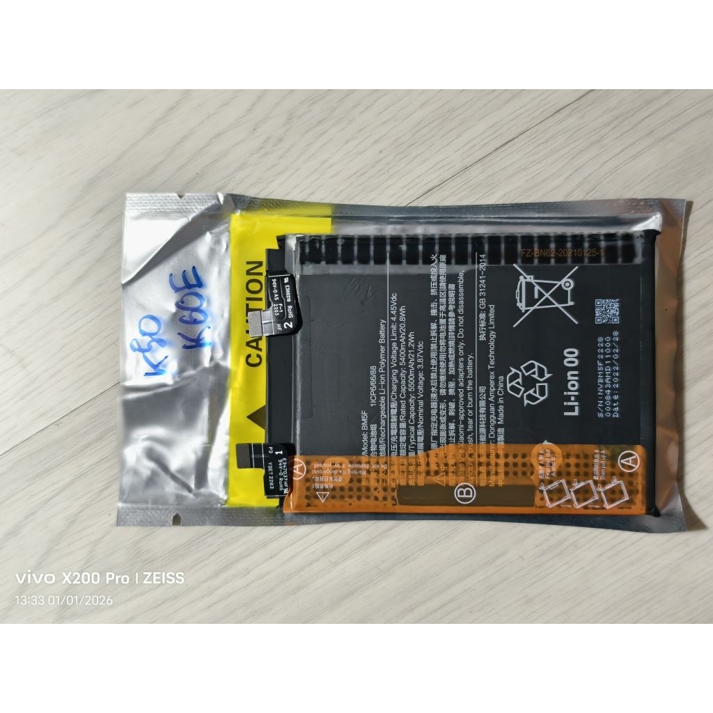 pin chính hãng tuyệt đối 100% sự thật dành cho Xiaomi K50/ K60E