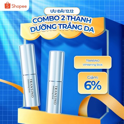 Combo TRANSINO 2 Tinh Chất Dạng Thanh Nén Dưỡng Trắng Da 5,3g