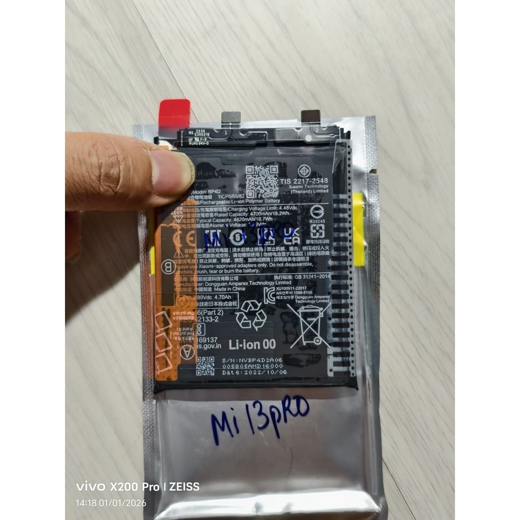 pin chính hãng tuyệt đối 100% sự thật dành cho Xiaomi Mi 12/12s/12x/ 12pro/12s pro/13pro/13T/13T pro