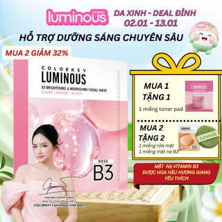   DAILY LIVE  1 Hộp Mặt Nạ Giấy B3 Thế Hệ Mới COLORKEY LUMINOUS 30ml  miếng Hỗ Trợ Cấp Ẩm Dưỡng Sáng Vượt Trội 