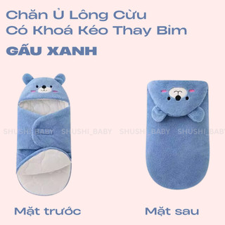 Chăn Ủ Cao Cấp Cho Bé Mềm Mịn Siêu Ấm