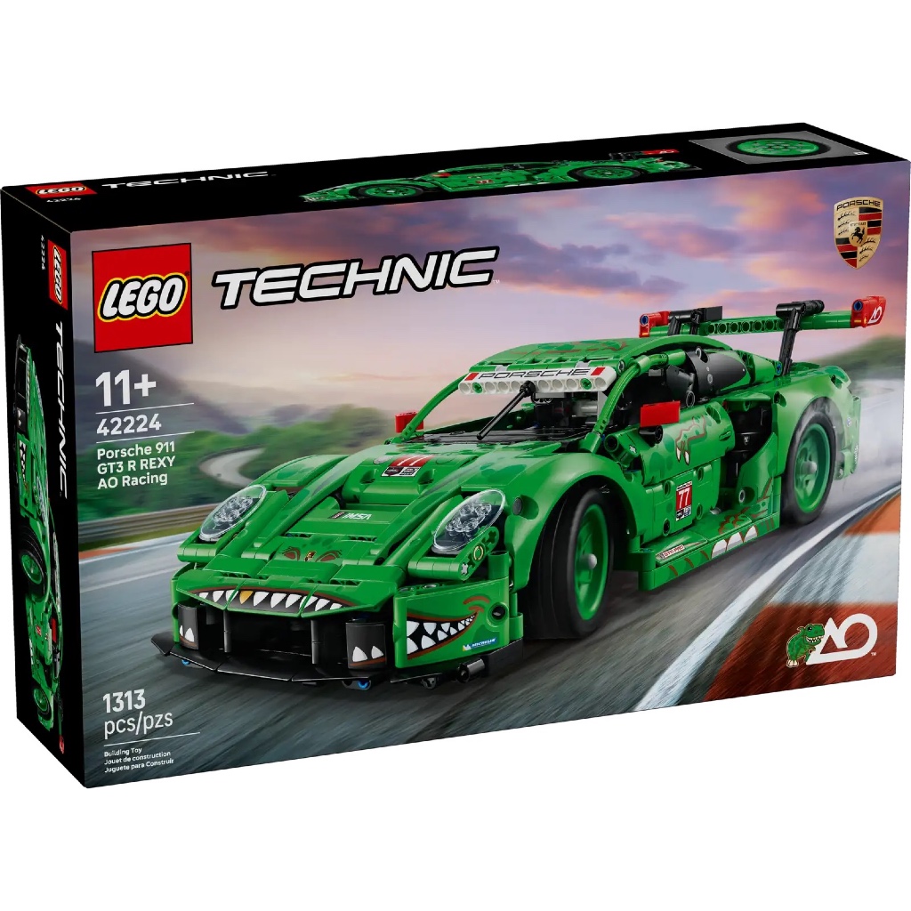 LE GO Technic Porsche 911 GT3 R REXY AO Racing Car 42224