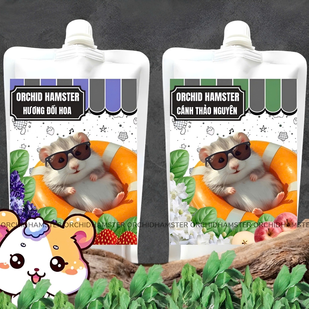 Cát Tắm Khô Chuột Hamster Vườn Hoa ORCHID Thư Giãn - An Toàn - Khử Mùi - Mượt Lông