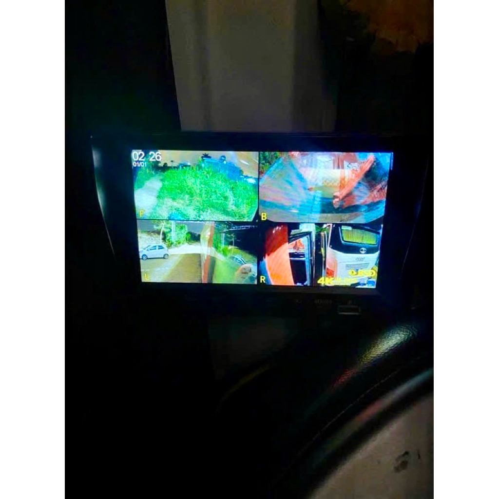 Camera 360 liền màn 7” / 10 inch 2k / 4K cam hỗ trợ cảm biến khi có người lắp ô tô xe tải, xe khách,