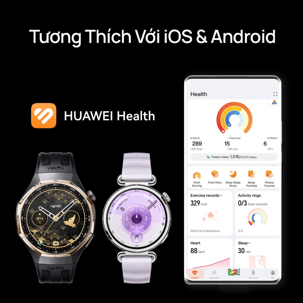 [NEW] Đồng Hồ Thông Minh HONMA X HUAWEI WATCH GT6 Pro | Chế Độ Sân Golf Nâng Cao | Đồng Thiết Kế Bởi HONMA | BigBuy360 - bigbuy360.vn