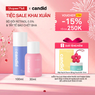  Bộ Đôi Hỗ Trợ Cải Thiện Da Toàn Diện Candid Retinol 0.5% 30ml & Hoạt Chất BHA 100ml 