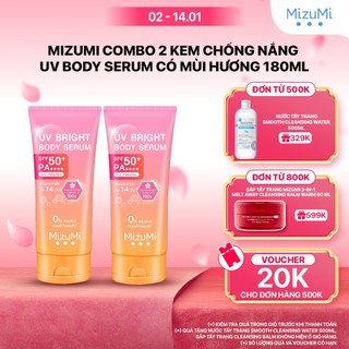  MizuMi Combo 2 Kem Chống Nắng UV Body Serum 180ml 