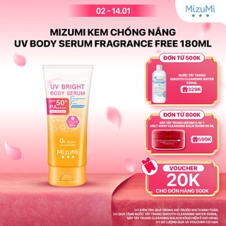 MizuMi Kem Chống Nắng UV Body Serum Fragrance Free 180ml 