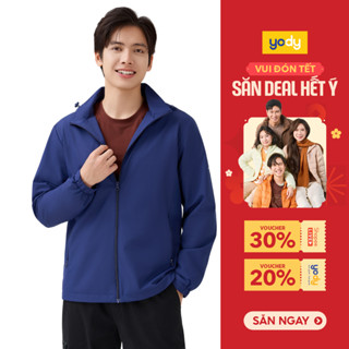   BST Thu đông 2025  Áo khoác gió nam YODY cao cấp giữ ấm hiệu quả cản gió chống bụi MCWC25F049 