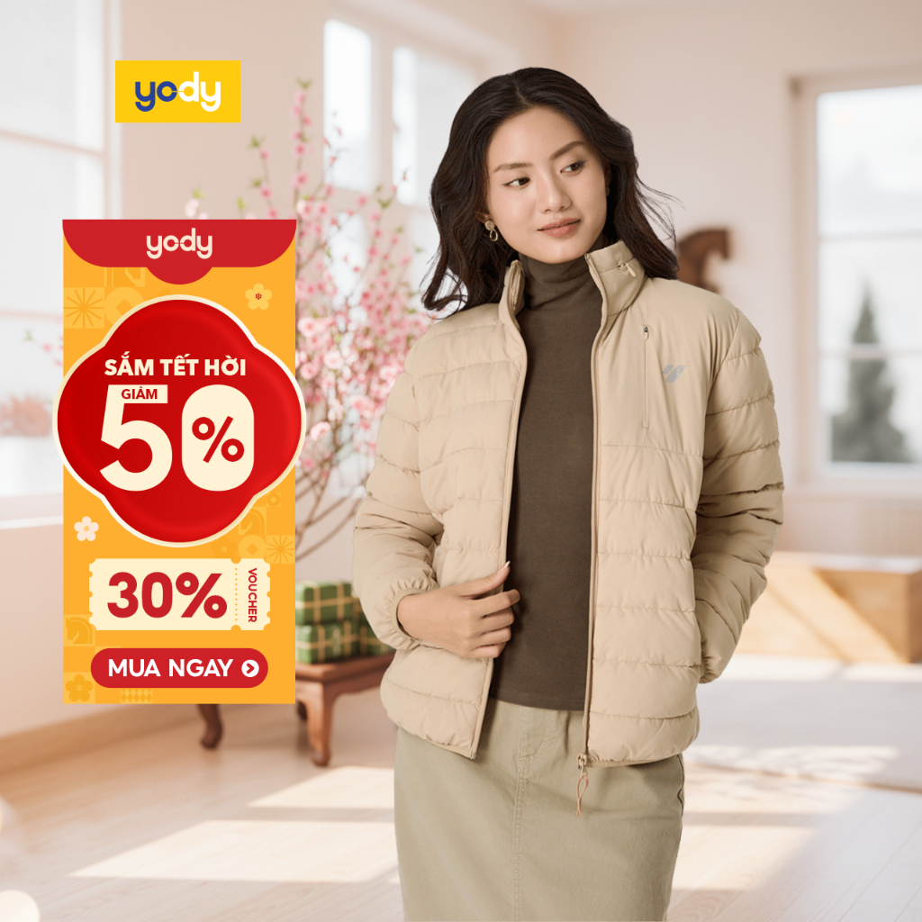  Áo phao nữ YODY 4s Plus siêu ấm siêu nhẹ mũ áo thông minh giấu trong cổ áo WCPJ25F011 | BigBuy360 - bigbuy360.vn