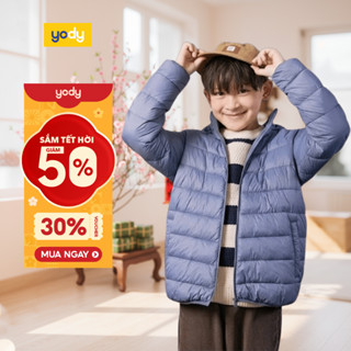  Áo khoác phao trẻ em 4S YODY mùa đông cho bé dài tay có mũ ấm áp KCPJ25F038 