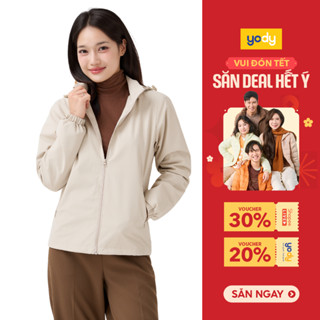  Áo khoác gió nữ YODY cao cấp giữ ấm hiệu quả chống gió chống bụi WCWC25F048 