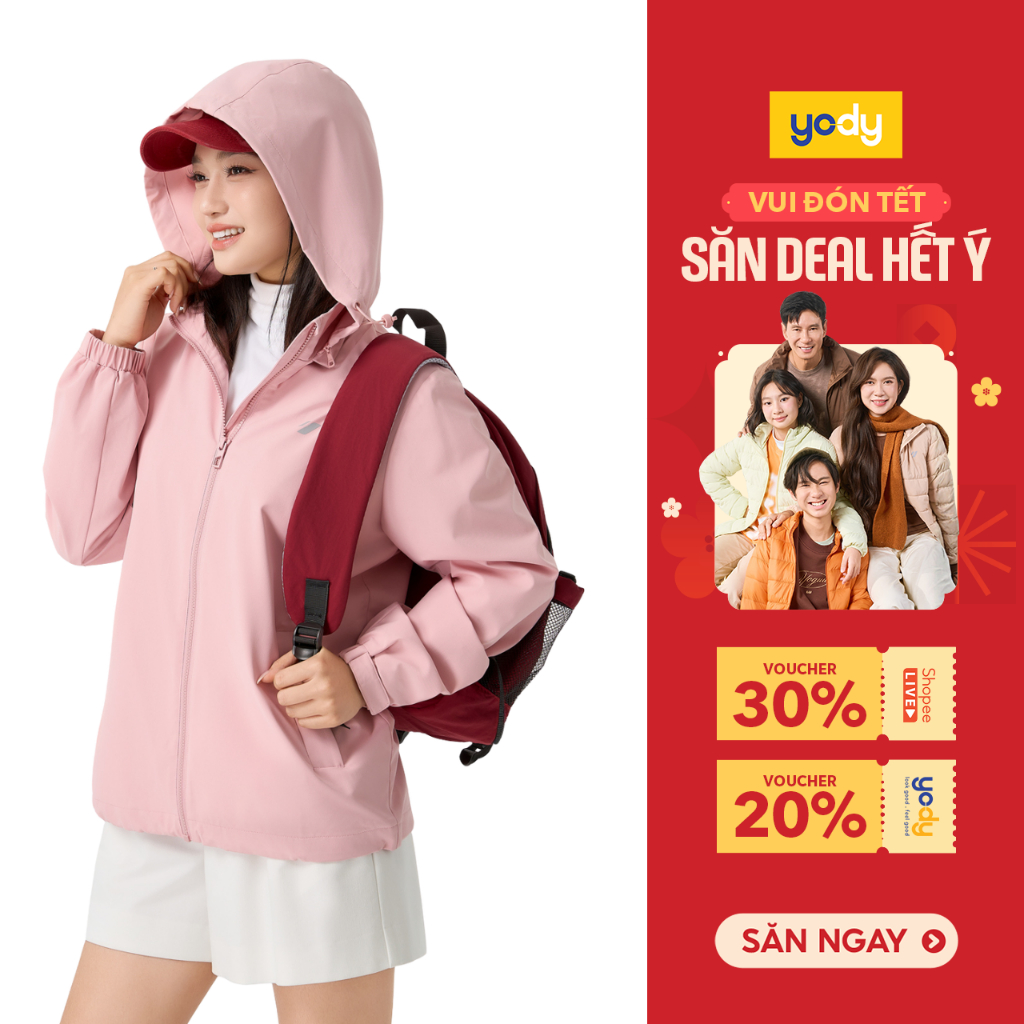  Áo khoác gió nữ 3C PROMAX YODY 2 lớp cao cấp cản gió cản bụi WCJA25F092 