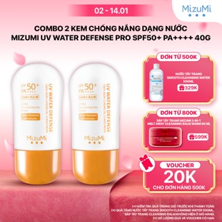   Combo 2  MizuMi Kem Chống Nắng UV Water Defense SPF50+ PA++++ 40g 