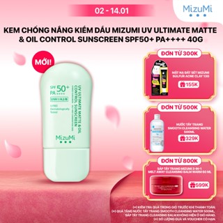  Kem chống nắng kiềm dầu MizuMi UV Ultimate Matte & Oil Control Sunscreen SPF50+ PA++++ 40g 