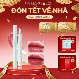  Son Tint Bóng SACE LADY không dính màu bóng lâu trôi không dính Son Elsa 1.8g 