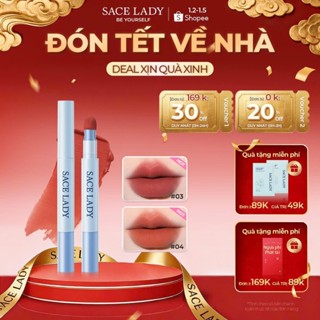  Son Kem Lì SACE LADY Kết Cấu Mịn Nhung Sắc Tố Cao Son Môi 1.7g 