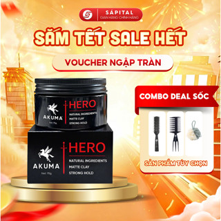  Sáp vuốt tóc Akuma Hero - Sáp vuốt tóc giữ nếp cao không bóng phù hợp mọi chất tóc 
