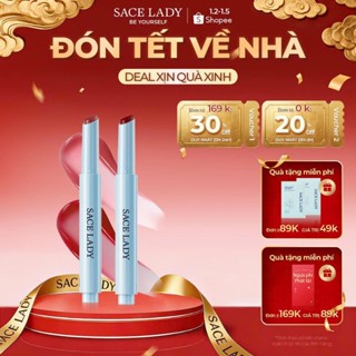  Son Tint Bóng SACE LADY Dưỡng Âm Sáng Bóng Lấp Lánh Một Cú Nhấp Chuột Bóng Sáng Bóng Trang Diểm Môi 