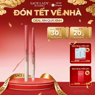  Chì Kẻ Viền Môi SACE LADY Bút kẻ môi Sắc Tố Cao Kết cấu mịn màng Trang Điểm Cho Nữ 
