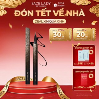 Bút Kẻ Mắt SACE LADY Dạng Lỏng Lâu Trôi Không Thấm Nước Nhanh khô Trang Diểm Mắt 0.7g 
