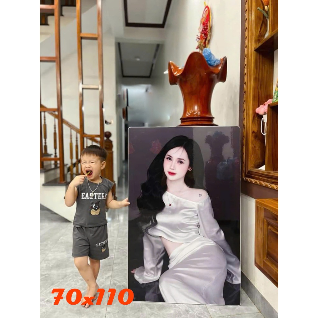 In ảnh tráng gương treo tường cỡ lớn 70x110 theo yêu cầu