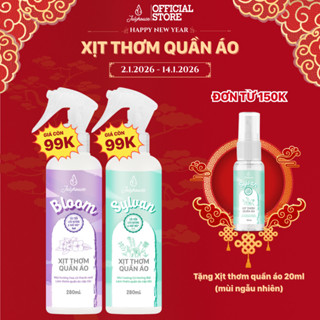  Xịt thơm quần áo JULYHOUSE 20ml 280ml nước xả vải khô hương hoa cỏ tinh dầu tươi mát 