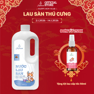  Nước lau sàn khử mùi hôi chó mèo 1000ml JULYHOUSE kết hợp tinh dầu Oải Hương Vỏ Bưởi Khuynh Diệp và Sả Chanh 